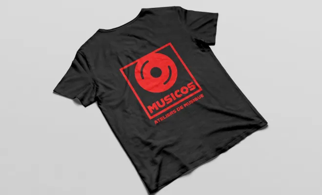 Logo Transfert T-shirt pour "MUSICOS"